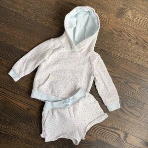 Ralph Lauren Floral Fleece Hoodie and Shorts 24M